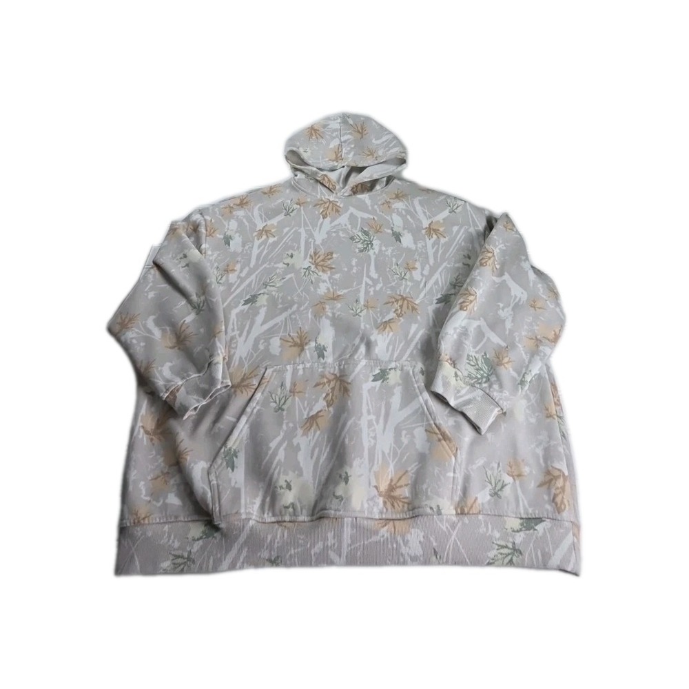 Womens‎ Hoodies Leaf Print Hooded Sweatshirt Pullover Long Sleeve with Pocket
